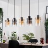 Hasvik hanging light, pendant light black, 5-light sources