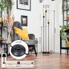 Limmingen floor lamp Dark wood, black, 3-light sources