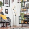 Limmingen floor lamp Light wood, black, 4-light sources