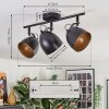 Bjedstrup ceiling light, ceiling spotlight black, 3-light sources