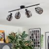 Ennor ceiling light, ceiling spotlight black, 4-light sources