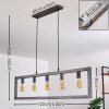 KOKKOLA Pendant Light black, 5-light sources