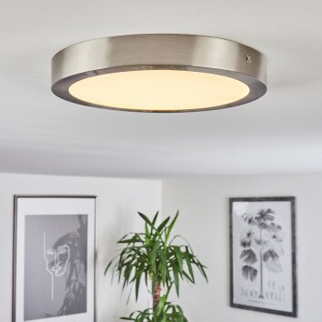 Finsrud Ceiling Light LED matt nickel, 1-light source