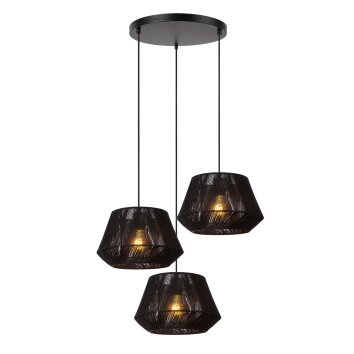 Lucide lights JESSICA pendant light black, 3-light sources