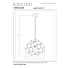 Lucide lights HANNELORE pendant light black, 1-light source