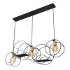 Lucide lights CIRCLE pendant light black, 3-light sources