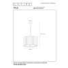 Lucide lights FOLD pendant light white, 1-light source