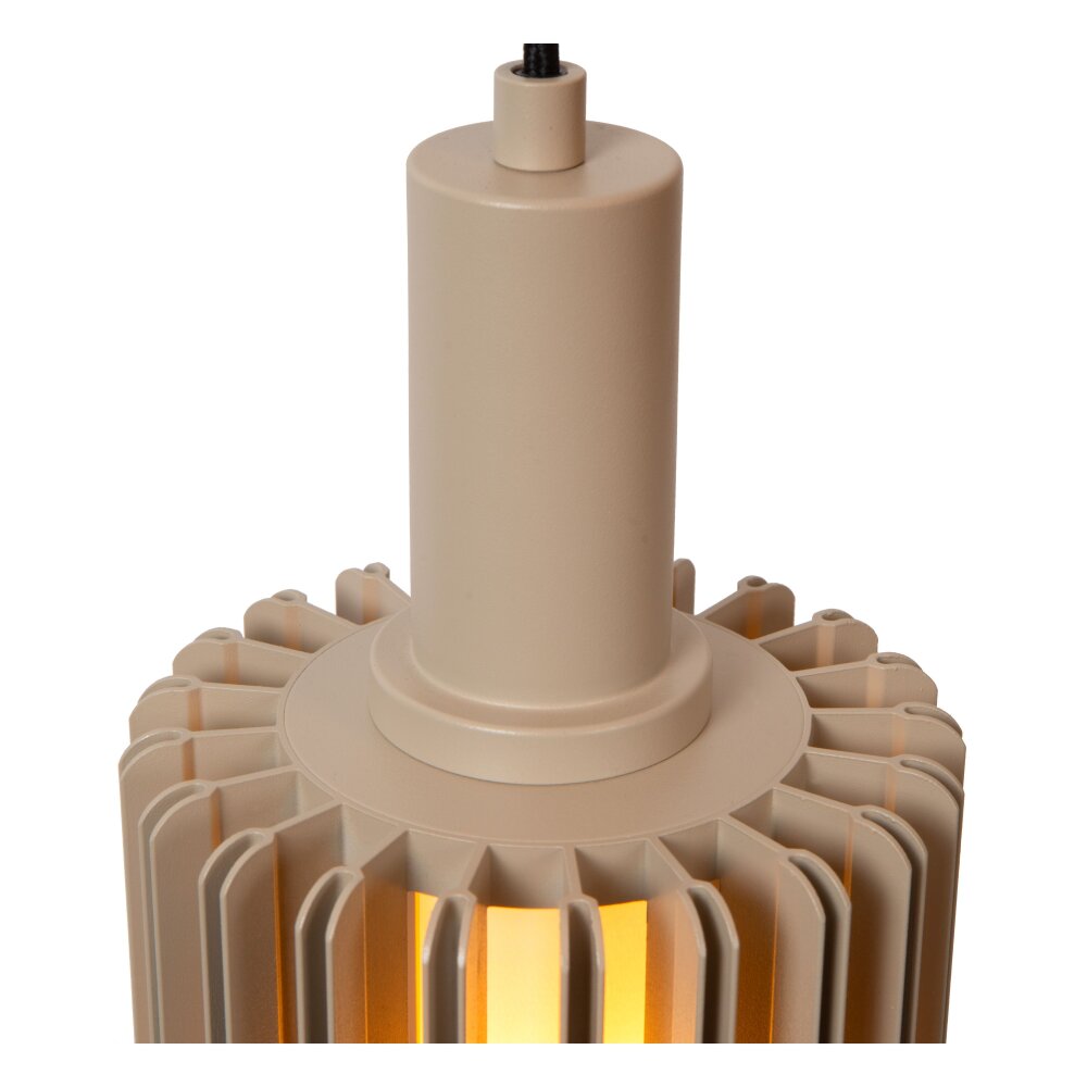 Lucide lights LAMBRES pendant light sand-coloured, 1-light source
