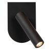 Lucide lights KELLY wall light LED black, 1-light source