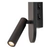 Lucide lights KELLY wall light LED black, 1-light source