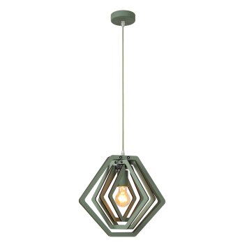 Lucide lights MAURO pendant light green, 1-light source