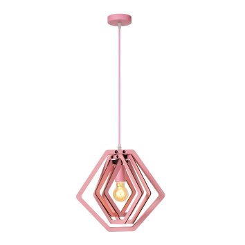 Lucide lights MAURO pendant light pink, 1-light source