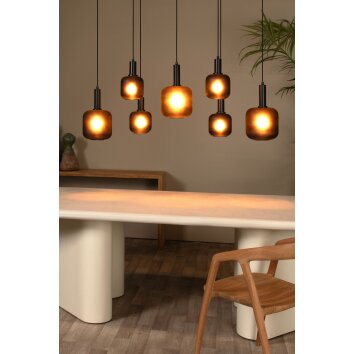 Lucide lights ELOISE pendant light black, 7-light sources