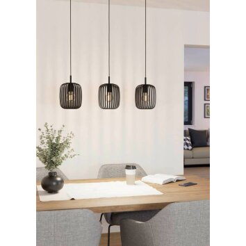 Eglo ROMAZZINA Pendant Light black, 3-light sources