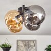 Gastor ceiling light, globe light Amber, Smoke-coloured, 4-light sources