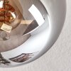 Gastor ceiling light, globe light Amber, Smoke-coloured, 4-light sources