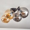 Gastor ceiling light, globe light Amber, Smoke-coloured, 4-light sources