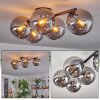 Gastor ceiling light, globe light Smoke-coloured, 5-light sources