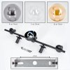 Gastor ceiling light, globe light Amber, clear, Smoke-coloured, 5-light sources