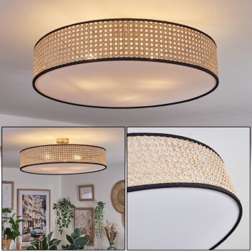 Foggia ceiling light matt nickel, 3-light sources