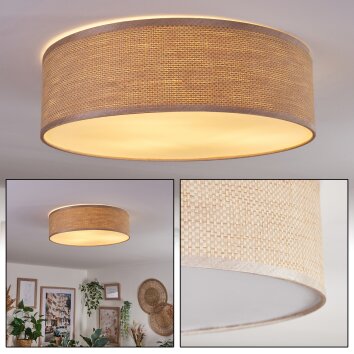 Antillo ceiling light matt nickel, 3-light sources