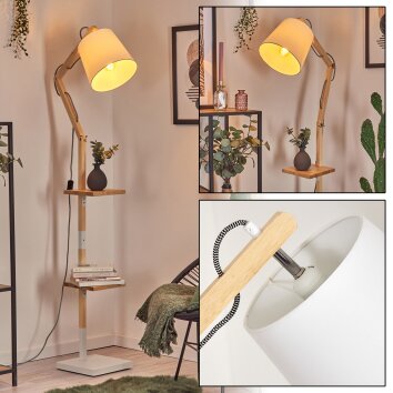 Tukchor floor lamp Ecru, white, 1-light source