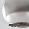 Gastor hanging light, globe light, pendant light chrome, Smoke-coloured, 10-light sources