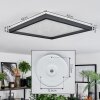 Xarel ceiling light, Panel LED black, 1-light source