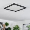 Xarel ceiling light, Panel LED black, 1-light source