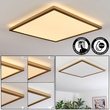 Antra ceiling light, Panel LED gold, 1-light source