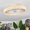 Benasal ceiling light, Ceiling fan light LED white, 1-light source, Remote control