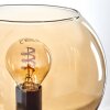 Gastor hanging light, globe light, pendant light Amber, chrome, Smoke-coloured, 10-light sources