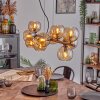 Gastor hanging light, globe light, pendant light Amber, 10-light sources