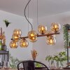 Gastor hanging light, globe light, pendant light Amber, 10-light sources