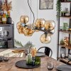 Gastor hanging light, globe light, pendant light Amber, 10-light sources