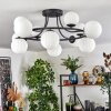 Chehalis ceiling light, globe light 76 cm white, 12-light sources