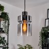 Hasvik hanging light, pendant light chrome, black, 1-light source