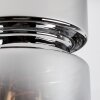 Hasvik ceiling light, ceiling spotlight chrome, smoke coloured, 1-light source