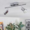 Ilaro ceiling light, ceiling spotlight chrome, 2-light sources