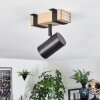 Storuma ceiling light, ceiling spotlight Ecru, black, 1-light source