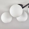 Gastor ceiling light, globe light white, 4-light sources