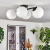 Gastor ceiling light, globe light white, 4-light sources