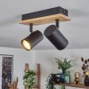 Gesteira ceiling light, ceiling spotlight Ecru, black, 2-light sources