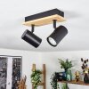 Gesteira ceiling light, ceiling spotlight Ecru, black, 2-light sources