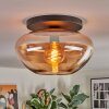 Mertola ceiling light, globe light Amber, 1-light source