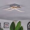 Biskopstorp ceiling light LED chrome, 3-light sources, Remote control