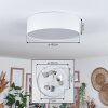 Antillo ceiling light white, 3-light sources