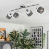 Ailer ceiling light, ceiling spotlight chrome, 4-light sources