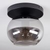 Apedo ceiling light, globe light Smoke-coloured, 1-light source