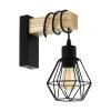 EGLO TOWNSHEND Wall Light brown, black, 1-light source